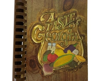 A Taste of Georgia Cookbook Newnan Junior Service League 1980 Spiral Bound