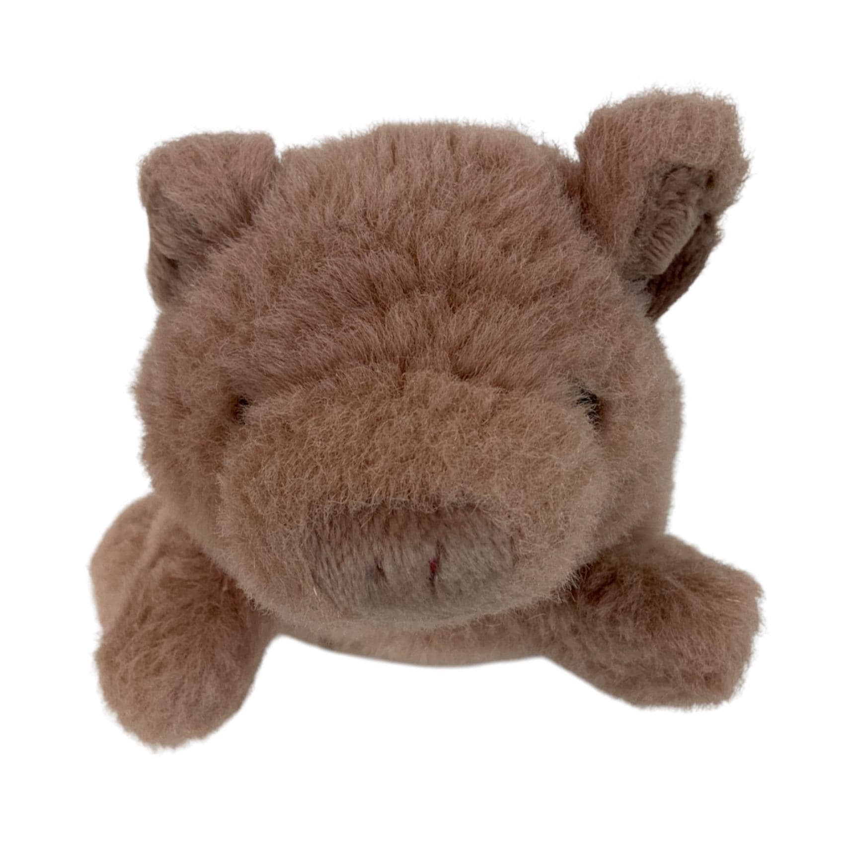 Vintage Anna Club Plush Pig Hand Puppet 1990 Soft Brown Piglet Toy