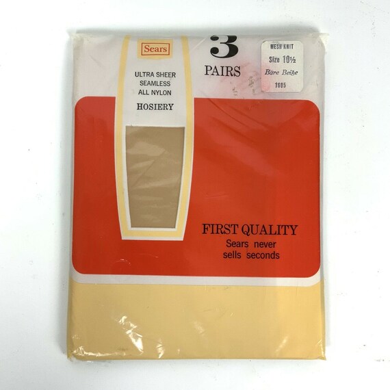 Sears Ultra Seamless Stockings Thigh 