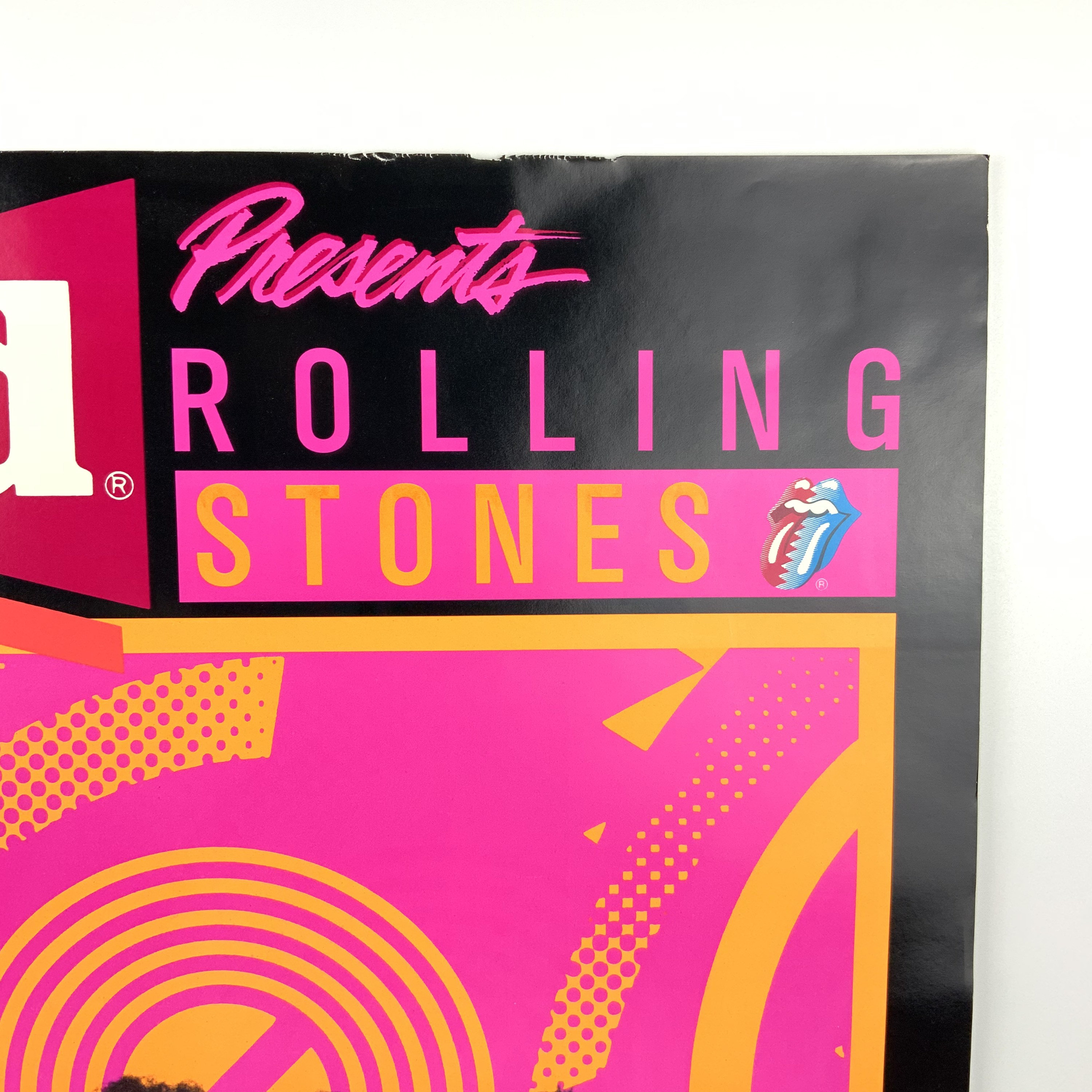 Rolling Stones Budweiser Steel Wheels North American Tour Poster 