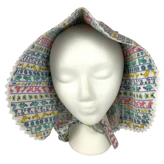 Womens Handmade Sun Bonnet Hat Prairie Settler Ga… - image 2