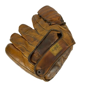 Nokona G51 Howard Pollet Baseball Glove RHT Split Fingers Cowhide Vintage 1940s Rare Collectible