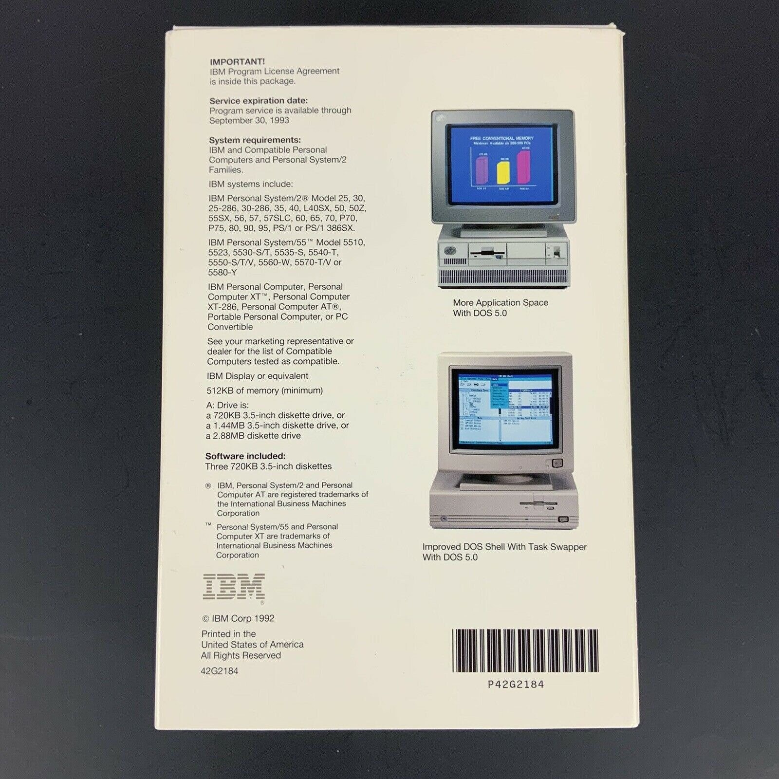 MS DOS 5.0 IBM and Compatibles 3.5 Inch Diskettes 1992 Dead Tech