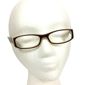 DKNY Rectangular Eyeglass Frames DY45163117 Brown Beige Flex Hinge  49 16 135