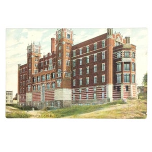 The City Hospital Kansas City Mo Postcard Lithograph Unposted c1900s