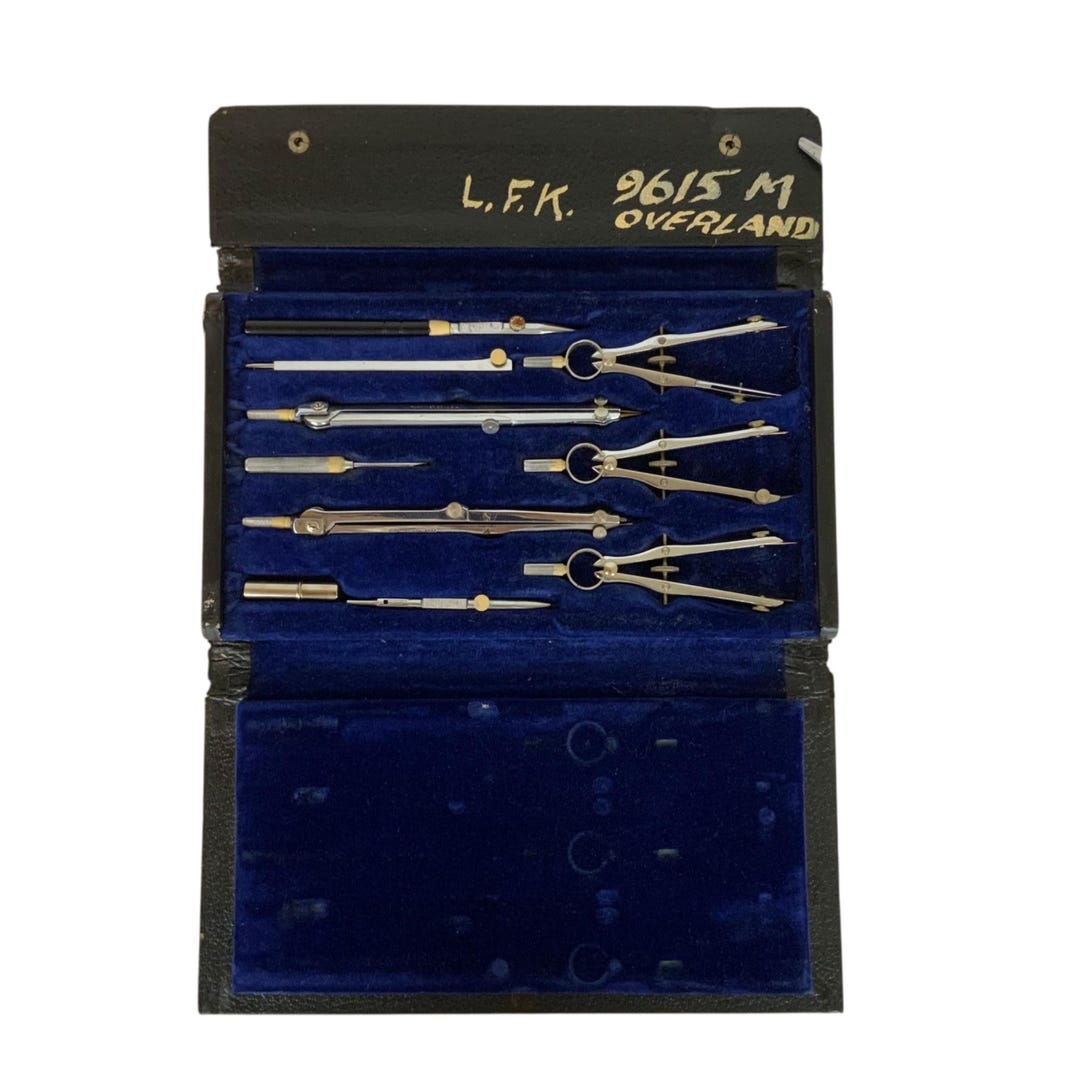 Vintage Park Instrument Co. Drafting Set No 900 With Snap Case Made in ...