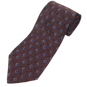 Corbata de seda Nordstrom de Robert Talbott, la mejor de su clase, con diseño geométrico burdeos, EE. UU.