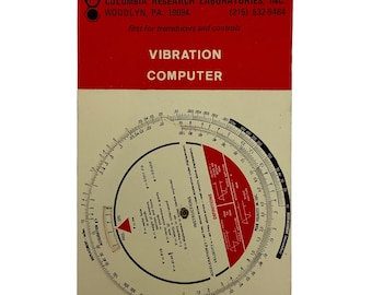 Columbia Research Laboratories Vibration Computer Piezoelectric Self-Generating Transducer Calculator Tool