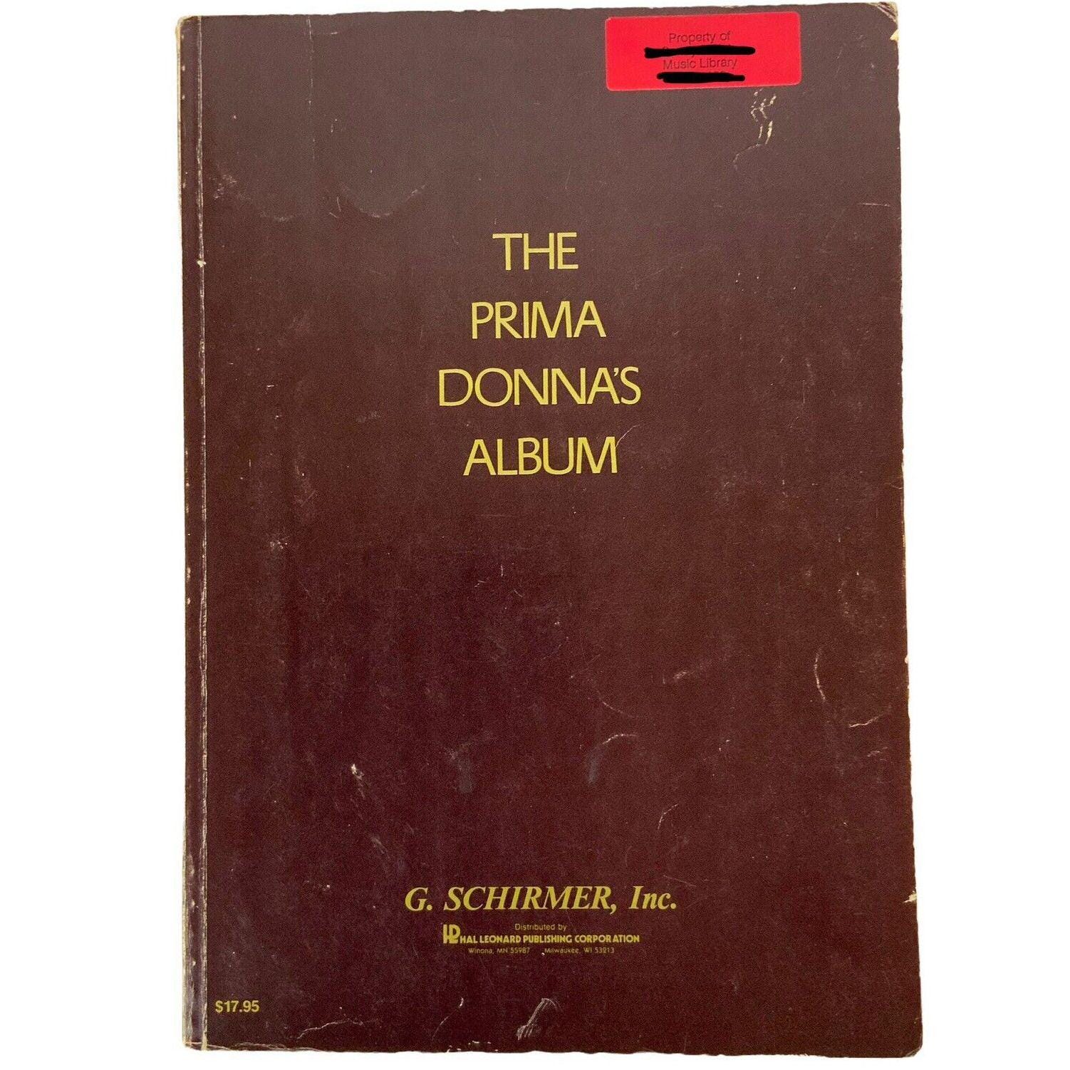 The Prima Donna's Album 42 Celebrated Arias from Famous Operas G Schirmer 1956