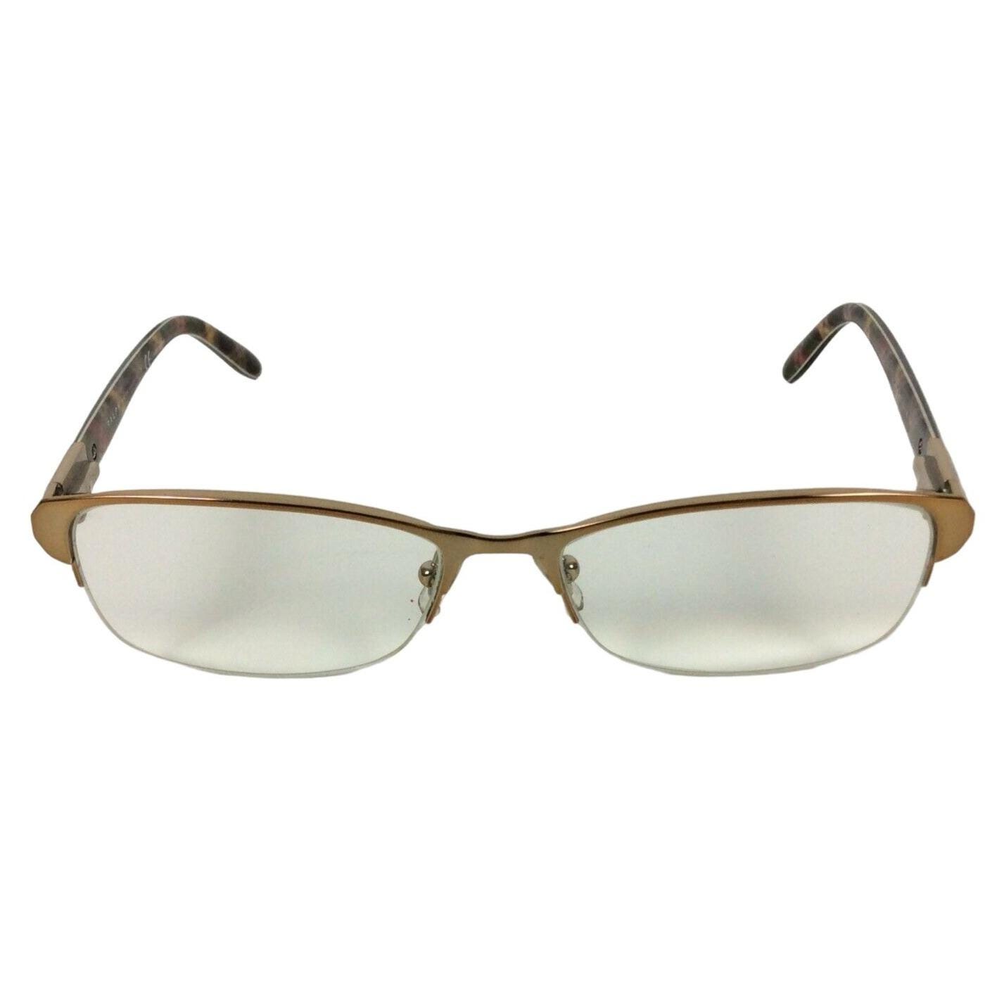 Ralph Lauren RA6032437 Gold Brown Tortoise Half Rim Glasses 52-16-135 Flex Hinge Ralph Lauren RA6032437 Gold Brown Tortoise Half Rim Glasses  main image 2