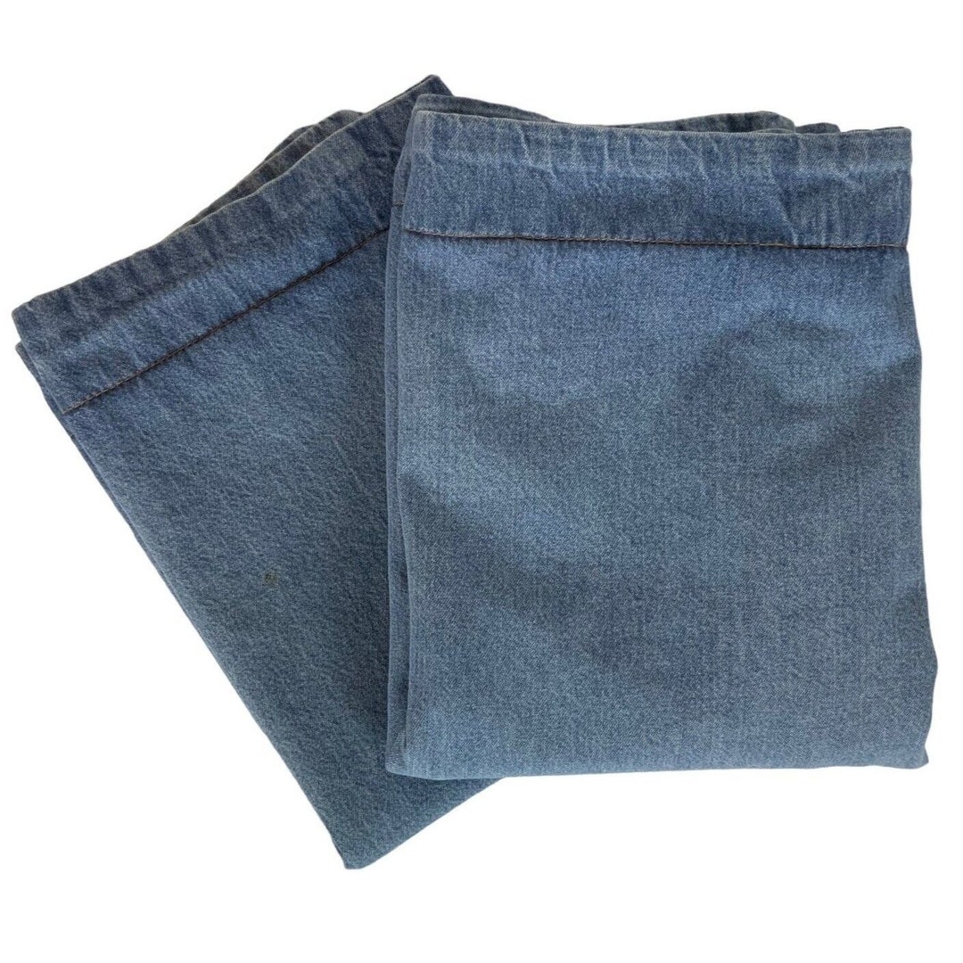 Designworks Home Denim Pillow Shams King Size Blue Cotton Etsy