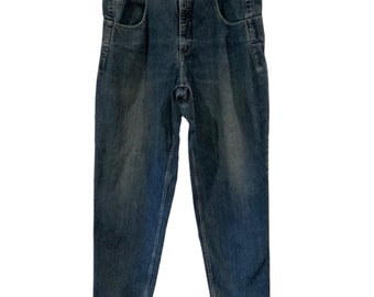 Guess Jeans Mens 38x34 Baggy Medium Wash Denim Vtg 90s Made in USA - CUT HEM
