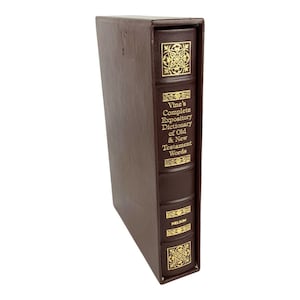 Diccionario expositivo completo Vines de palabras del Antiguo y Nuevo Testamento, encuadernado en cuero