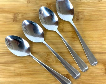 Oneida Oceanic Vajilla De Acero Inoxidable - Estilo Mid-Century Modern - Cubiertos Plateados A Elegir (Usado En Buen Estado)