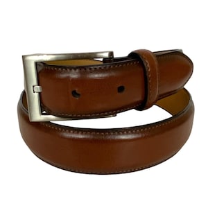 Dockers Mens Dress Belt Size 32 Brown Smooth Leather Silvertone Buckle -  Etsy