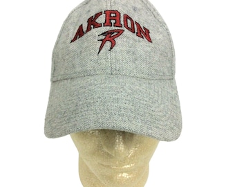 Akron Racers Fastpitch Softball Ull Grå Strapback Keps Från The Game