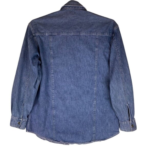 Veste Chemise En Jean Homme Gap Rouge Taille S - Boutonnée, Occasion Très Bon état