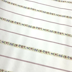 Village Wallpaper Remnant Roll 20 inches Wide Pink Floral Stripe 90s