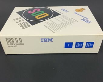 MS DOS 5.0 IBM and Compatibles 3.5 Inch Diskettes 1992 Dead Tech