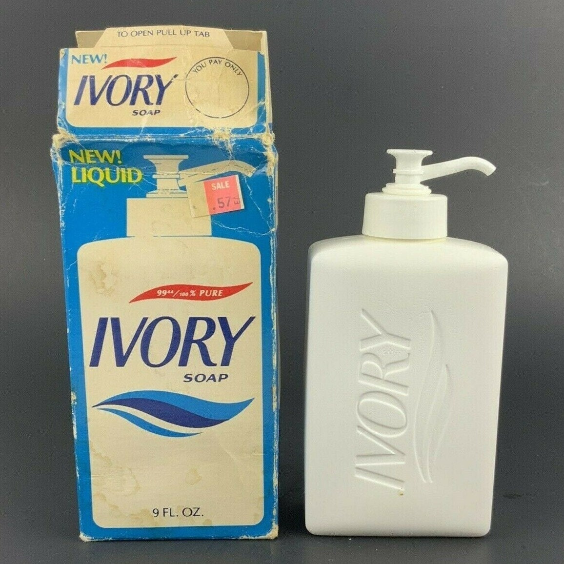 Ivory Liquid Soap 9 Fl Oz Original Box Advertising Vintage Etsy