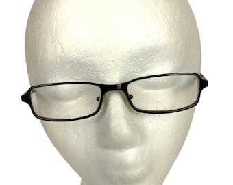 Montura de gafas rectangular de metal negro Dolce & Gabbana 49 16 135