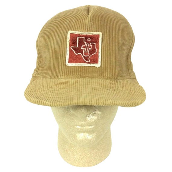 Texas Instruments TI Hat Cap Patch Snapback Tan C… - image 1