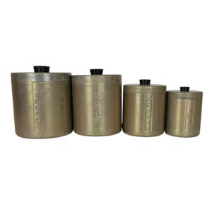 Vorratsdosengriffe aus Aluminium für die Küche, 50er Jahre, Mid Century