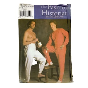 Simplicity 5033 Mens Costume Pattern Long Johns & Pants Sizes 46-52 New Uncut
