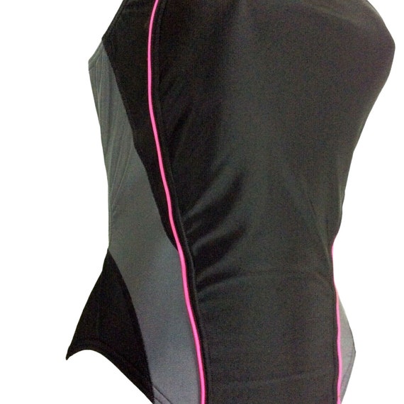 Speedo Pro LT Womens Swimsuit Size 6 Black Pink T… - image 4