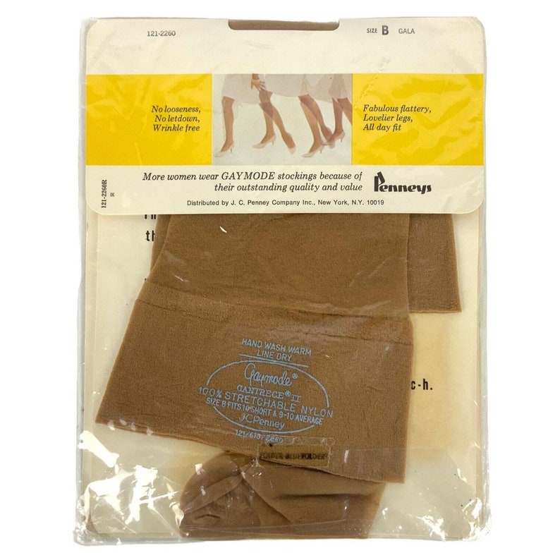 Jcpenney Gaymode Sheer Stockings Thigh Highs Gala Beige Sz Etsy