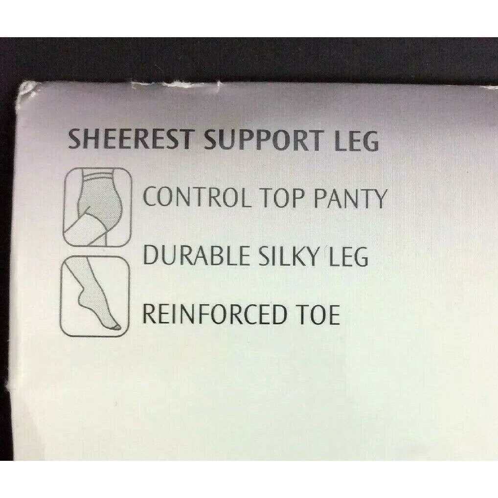 Jcpenney Sheerest Support Pantyhose Size Average Medium Sand Etsy