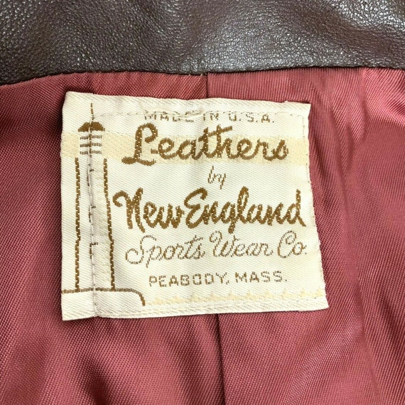 New England Sportswear Ladies Leather Jacket Size… - image 6