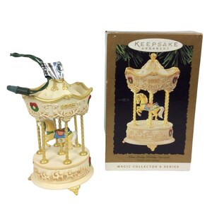 Hallmark Keepsake 1995 Magic Collectors Series Carousel Ornament Light Sound