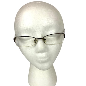 Guess Eyeglasses Frames Half Rim GU 1482 Brown Mocha 50 19 135