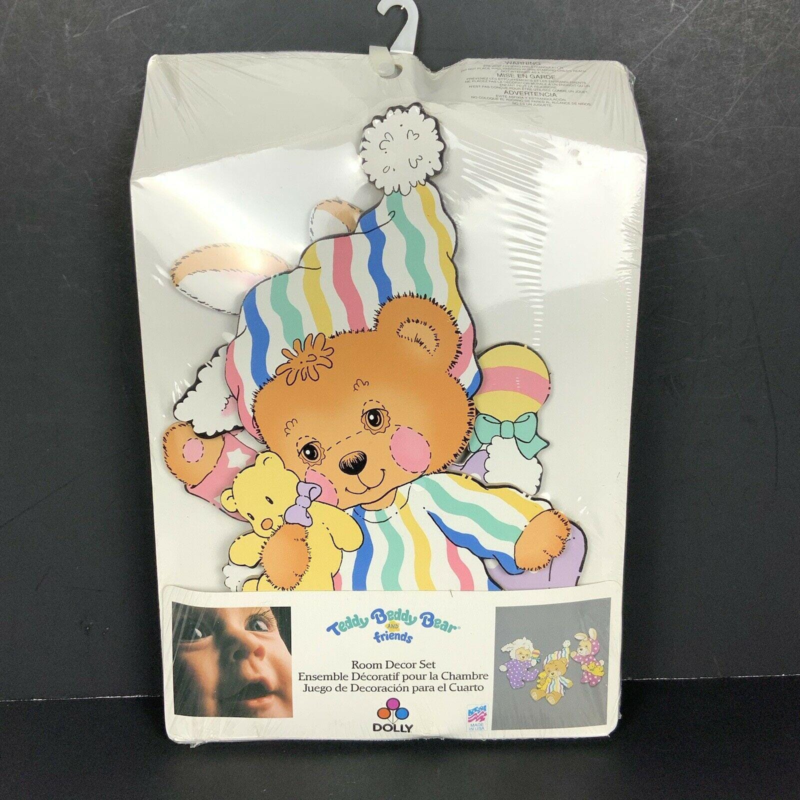 Teddy Beddy Bear & Friends Nursery Room Decor 3 Wall Plaques NEW