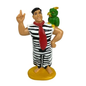 Flintstones Movie Fred With Parrot Collectible Toy Figure Hanna Barbera 1994