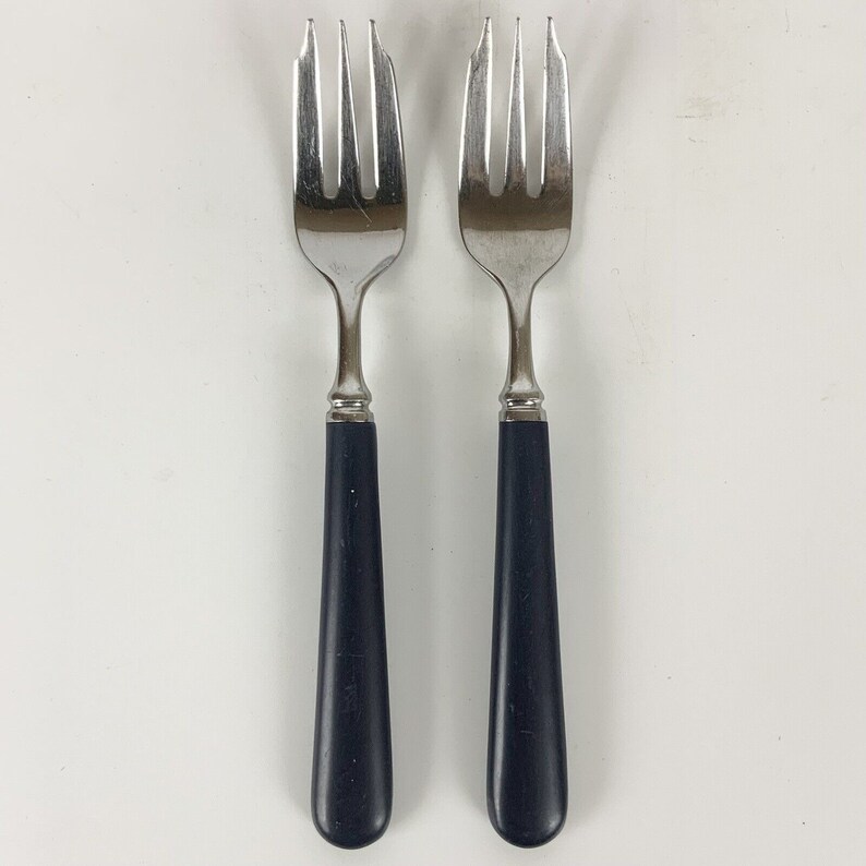 INOX Flatware Set of 23 Pieces Stainless Steel Matte Blue Etsy