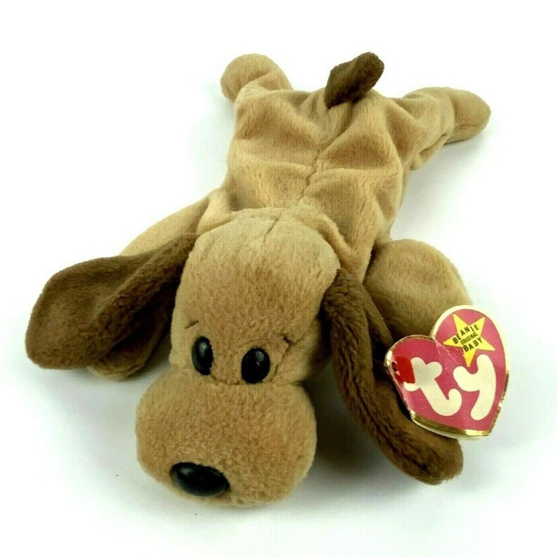 Rare Ty Beanie Baby Bones Dog Puppy With Errors & Both Tags Etsy
