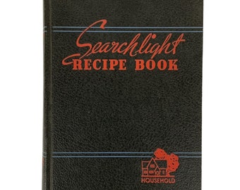 Libro de recetas de reflectores domésticos Libro de cocina Tapa dura 24a edición Vtg 1954