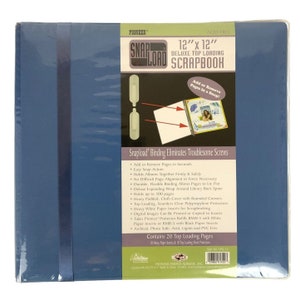 Pioneer Scrapbook 12x12 Azul Carga Rápida Deluxe Carga Superior 10 Páginas DSL-12BL NUEVO