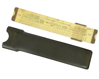Pickett & Eckel Modell 1 Rechenschieber Dezispitze Magnesium 12 im Schuber 1945 SELTEN