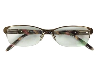 Ralph Lauren RA6032437 Gold Brown Tortoise Half Rim Glasses  display picture 1