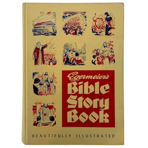 Vintage Egermiers Bible Story Book Standard Edition Beautifully Illustrated 1955