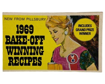 Pillsbury Bake-Off Winning Recipes 1969 Booklet Vintage Advertising