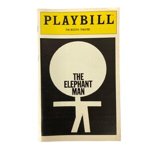Playbill The Elephant Man March 1981 Booth Theatre Featuring Donal Donnelly