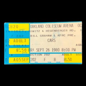 1980 Concert Ticket - Etsy