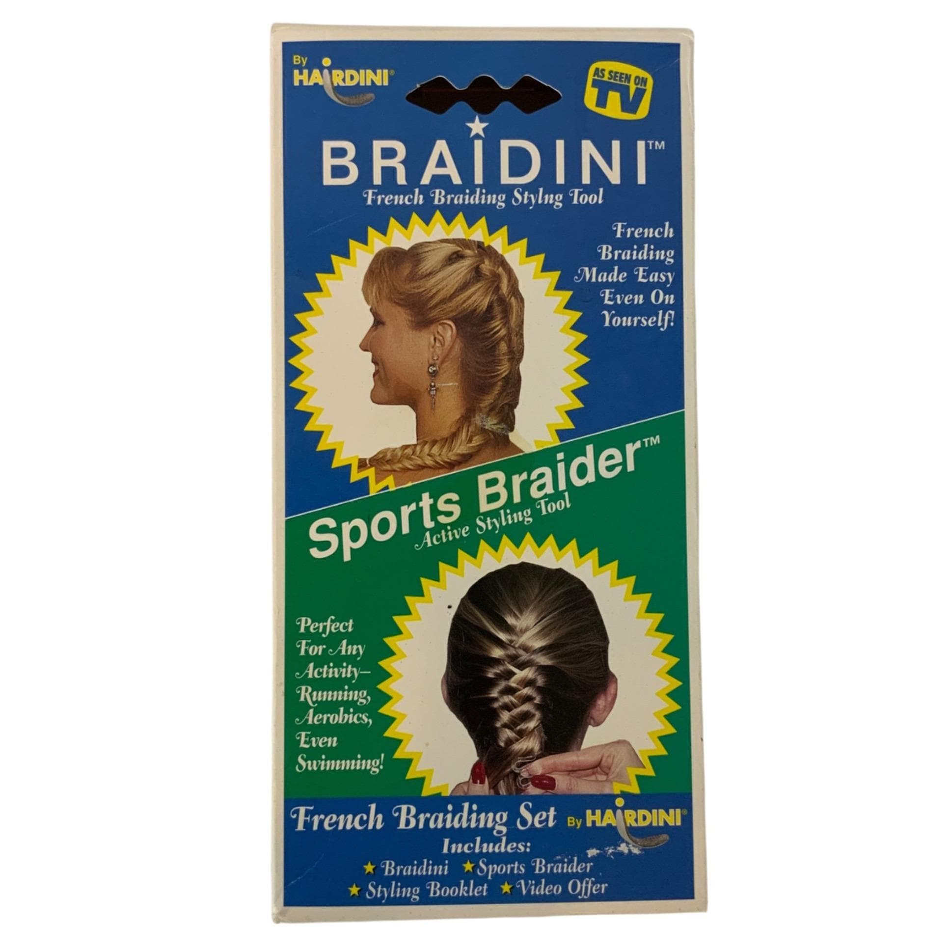 Scunci Easy Braid Hair Tool in Teal and Black vintage Does anyone remember this hair accessories line from  main image 2
