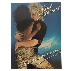 Rod Stewart Blondes Have More Fun Piano Vocal Guitar Songbook 1979 Warner Bros