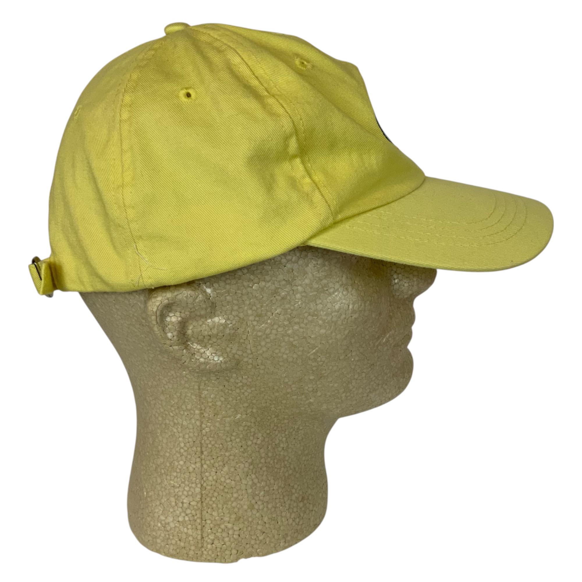 Crush Orange Yellow Embroidered Baseball Cap Hat Strapback