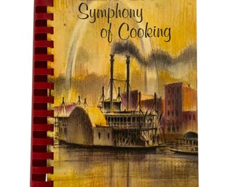 vintage The New Saint Louis Symphony Of Cooking Cookbook 1977 Reliure spirale